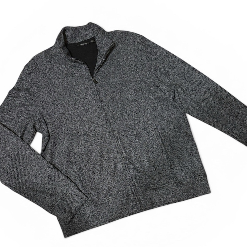 Marc Anthony Men’s Charcoal Heather Full-Zip Sweater